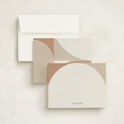 "Arch" - Personalized Stationery Cards in Coffee by elithing - Assembled