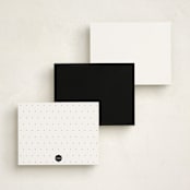 "simple monogram" - Personalized Stationery Cards in Porcelain by Lori Wemple - Back of Card Options
