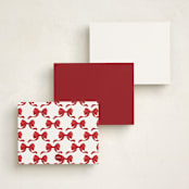 "Winter Monogram" - Personalized Stationery Cards in Wreath by Petra Kern - Back of Card Options