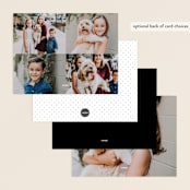 "Softspoken" - Personalized Stationery Cards in Cloud by Sara Hicks Malone - Back of Card Options