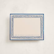 "Vintage Border" - Personalized Stationery Cards in Powder by Teju Reval - Front
