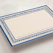 "Vintage Border" - Personalized Stationery Cards in Powder by Teju Reval - Detail
