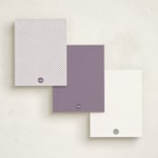 "Lavender Bouquet" - Personalized Stationery Cards in Lavender by Katie - Back of Card Options