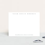 "Letterhead" - Personalized Stationery Cards in Cobalt by Stacey Meacham - Front