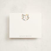 "Montecito Crest" - Personalized Stationery Cards in Petal by Petra Kern - Front