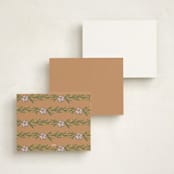 "Montecito Crest" - Personalized Stationery Cards in Petal by Petra Kern - Back of Card Options