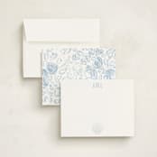 "Seashell " - Personalized Stationery Cards in Shell by Shiny Penny Studio - Assembled