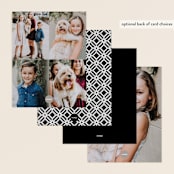 "Honorable" - Personalized Stationery Cards in Onyx by Jennifer Postorino - Back of Card Options