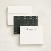 "Flourish" - Personalized Stationery Cards in Ink by Susan Asbill - Assembled