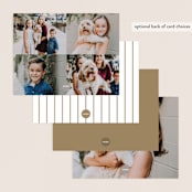 "From The Top" - Personalized Stationery Cards in Coffee by Ashlee Townsend - Back of Card Options