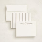 "From The Top" - Personalized Stationery Cards in Coffee by Ashlee Townsend - Assembled