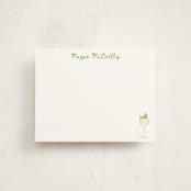 "Hugo Spritz (add-on)" - Personalized Stationery Cards in Lime by Baumbirdy - Front