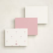 "Cosmopolitan (add-on)" - Personalized Stationery Cards in Grapefruit by Baumbirdy - Back of Card Options