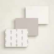 "Cocktail Shaker (add-on)" - Personalized Stationery Cards in Coal by Baumbirdy - Back of Card Options