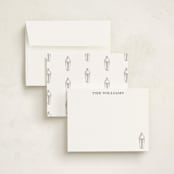 "Cocktail Shaker (add-on)" - Personalized Stationery Cards in Coal by Baumbirdy - Assembled