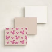"you make the class shimmer" - Personalized Stationery Cards in Blush by CDesignbychen - Back of Card Options