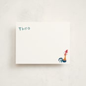 "Disney's Moana Hei Hei" - Personalized Stationery Cards in Cotton by Kristen Knechtel - Front