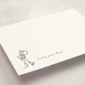 "Pixar's Toy Story in pencil" - Personalized Stationery Cards in Cloud by Anna Black - Detail