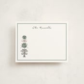"Hand illustrated Garden Gate" - Personalized Stationery Cards in Forest by Jackie Crawford - Front