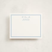 "Cheseapeake" - Personalized Stationery Cards in Sky Blue by Megan Davis - Front
