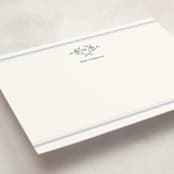 "Southern Mallard Duck" - Personalized Stationery Cards in Powder by Rebecca Marchese - Detail