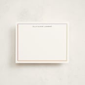 "Modern Colorful Border" - Personalized Stationery Cards in Pastel by Stephanie Heinrich Godbout - Front
