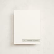 "Minimalist Tag" - Personalized Stationery Cards in Sage by Stacy Maalouf - Front