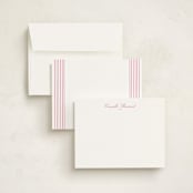 "Winslow" - Personalized Stationery Cards in Peony by Megan Davis - Assembled