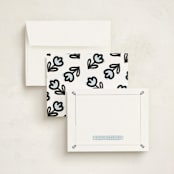"Simply Sweet Note" - Personalized Stationery Cards in Sky by Corrie Autrey - Assembled