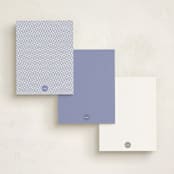 "Marta" - Personalized Stationery Cards in Midnight by Mahsa Majidy - Back of Card Options