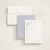 "Marta" - Personalized Stationery Cards in Midnight by Mahsa Majidy - Assembled