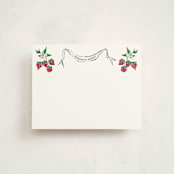 "Strawberry Queen" - Personalized Stationery Cards in Strawberry by Jill Delavan - Front