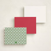 "Strawberry Queen" - Personalized Stationery Cards in Strawberry by Jill Delavan - Back of Card Options