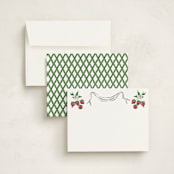 "Strawberry Queen" - Personalized Stationery Cards in Strawberry by Jill Delavan - Assembled