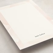 "Initials" - Personalized Stationery Cards in Blush by Jennifer Postorino - Detail