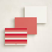 "simple bold name" - Personalized Stationery Cards in Latte by Lori Wemple - Back of Card Options