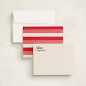 "simple bold name" - Personalized Stationery Cards in Latte by Lori Wemple - Assembled