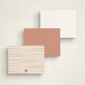 "gradient stripes" - Personalized Stationery Cards in Gumdrops by Ellen Schlegelmilch - Back of Card Options