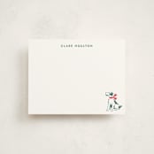 "Pawfect" - Personalized Stationery Cards in Evergreen by Megan Davis - Front