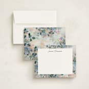 "Morning Light" - Personalized Stationery Cards in Fresh Blue by Sonal Nathwani - Assembled