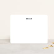"Ascot" - Personalized Stationery Cards in Cadet Blue by Megan Davis - Front