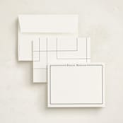 "Outlined" - Personalized Stationery Cards in Charcoal by Ashlee Townsend - Assembled