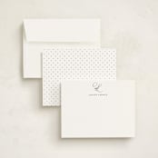 "Byline" - Personalized Stationery Cards in Black by Sara Hicks Malone - Assembled