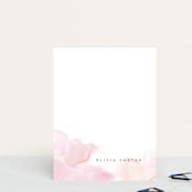 "Offshore" - Personalized Stationery Cards in Coral by Creo Study - Front
