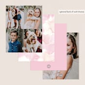 "Offshore" - Personalized Stationery Cards in Coral by Creo Study - Back of Card Options