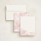 "Offshore" - Personalized Stationery Cards in Coral by Creo Study - Assembled