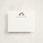 "Rainbow dream" - Personalized Stationery Cards in Leprechaun by Stacey Meacham - Front