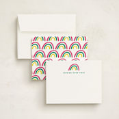 "Rainbow dream" - Personalized Stationery Cards in Leprechaun by Stacey Meacham - Assembled