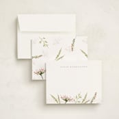 "Floral Impression" - Personalized Stationery Cards in Rose by frau brandt - Assembled
