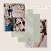 "Cameo" - Personalized Stationery Cards in Sage by Erin L. Wilson - Back of Card Options